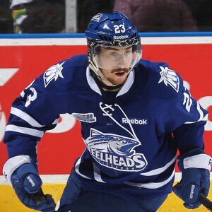 3/$118❤️Reebok Mississauga Steelheads 2012-13 Road Jersey Youth Size L/XL OHL